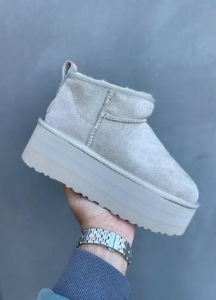 Уггі ugg ultra mini grey 🥑