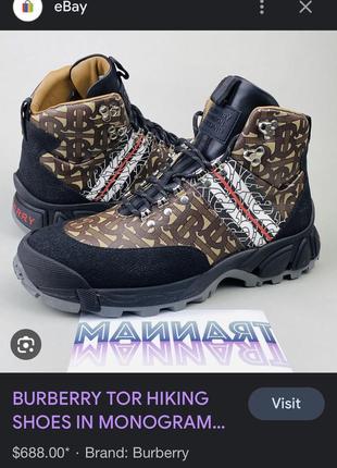Ботинки burberry hiking трекинговые gucci gore tex roa