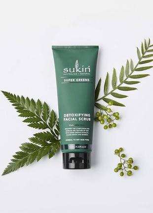 Скраб для лица sukin super greens detoxifying facial scrub2 фото