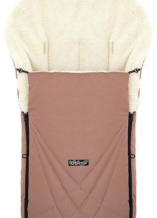 Зимовий конверт babyroom wool n-8 cappuccino капучино2 фото