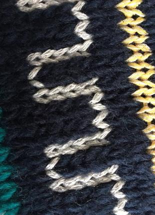 Теплий снуд шарф з трендовим візерункомі fair isle6 фото