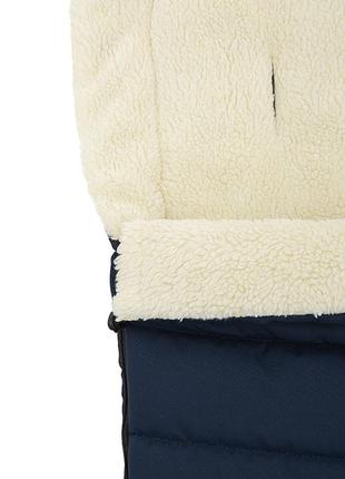 Зимовий конверт babyroom wool n-20 navy blue темно-синій4 фото