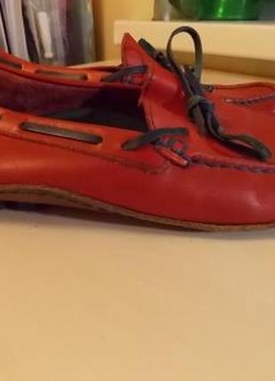 Красные макасины lumberjack р-р39(25см)германия.распродажа!!!