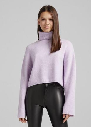 Укороченый свитер водолазка bershka 5