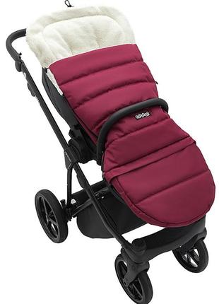 Зимовий конверт babyroom wool n-20 bordo бордовий7 фото