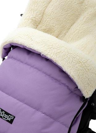 Зимовий конверт babyroom wool n-20 lilac бузковий9 фото