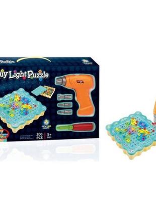 Конструктор tu le hui diy light puzzle 200 детали 12led tlh-19 с ammunation2 фото