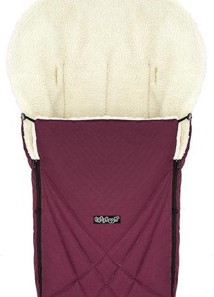 Зимовий конверт babyroom wool n-8 bordo бордовий2 фото