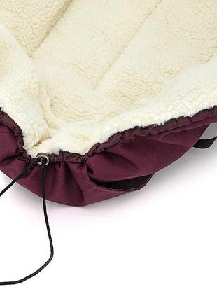 Зимовий конверт babyroom wool n-8 bordo бордовий7 фото