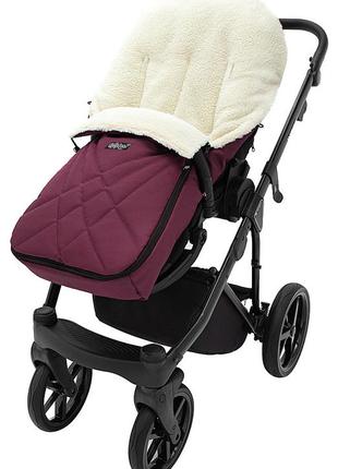 Зимний конверт babyroom wool n-8 bordo бордовый4 фото