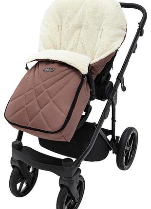 Зимовий конверт babyroom wool n-8 chocolate шоколад4 фото