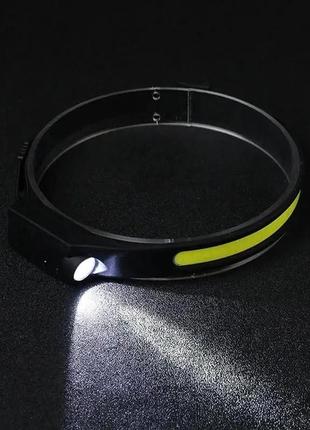 Налобный сенсорный фонарь bl-g28 all perspectives induction headlamp гибкий аккумуляторный led ammunation