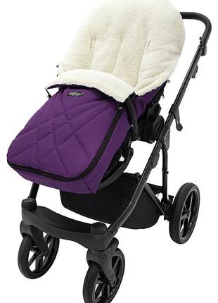 Зимовий конверт babyroom wool n-8 violet фіолетовий4 фото