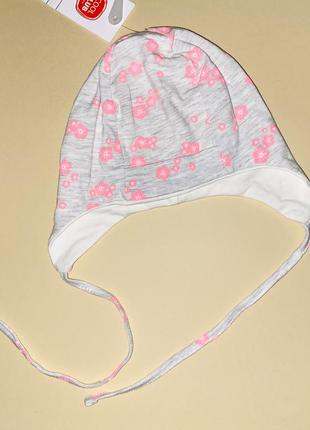 Шапочка деми двойная, на завязочках/на размер: 44/46/б бренд: cool club