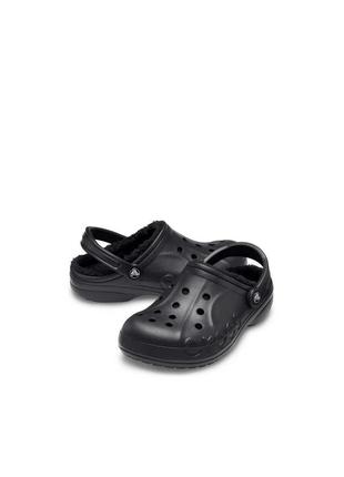 Женские клоги crocs с мехом