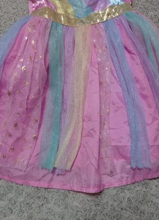 Карнавальне плаття веселка, єдиноріг 5-6 років2 фото