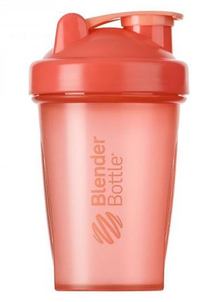 Шейкер спортивний з пружиною для спортивного харчування blenderbottle classic 20oz/590ml coral  ku-223 фото