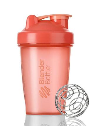 Шейкер спортивний з пружиною для спортивного харчування blenderbottle classic 20oz/590ml coral  ku-221 фото