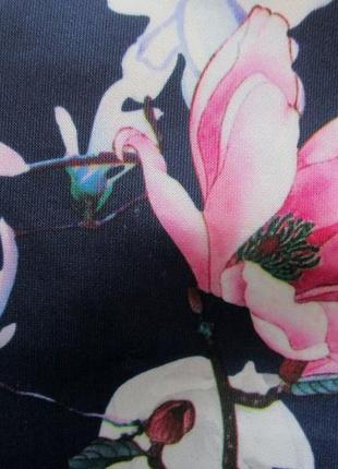 Тканина для шиття одягу: трикотаж у квітковий принт6 фото