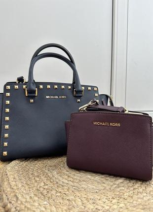 Кожаная сумка michael kors6 фото