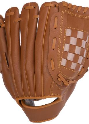 Пастка, рукавичка для бейсболу (р-р 11,5) c-1877 коричневий