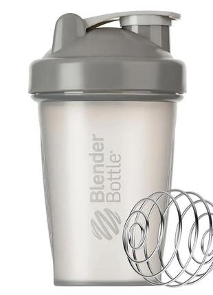 Шейкер спортивний з пружиною для спортивного харчування blenderbottle classic 20oz/590ml grey  ku-222 фото