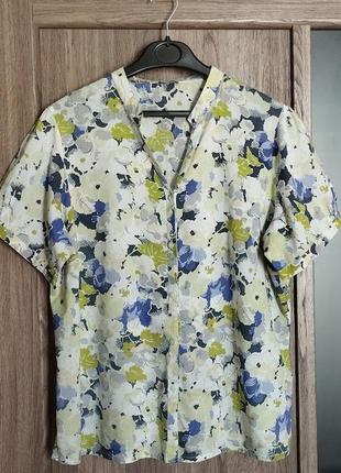 Хлопковая фирменная блуза heather valley, большой размер, р. 20 (54-56)