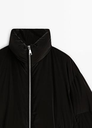 Massimo dutti куртка з атласним ефектом і наповнювачем із пуху та пера нова оригінал8 фото