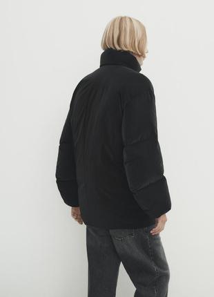 Massimo dutti куртка з атласним ефектом і наповнювачем із пуху та пера нова оригінал4 фото