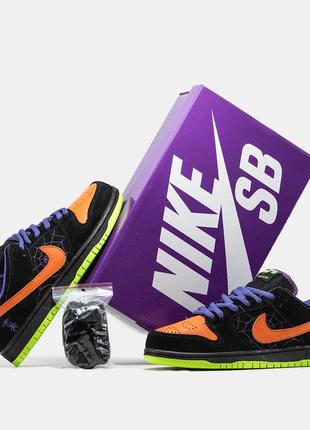 Мужские зимние кроссовки nike sb dunk low night of mischief halloween мех4 фото