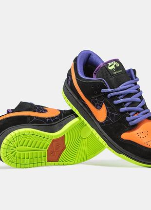 Мужские зимние кроссовки nike sb dunk low night of mischief halloween мех2 фото