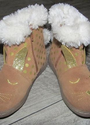 Замшеві чобітки m&s kids р. 25.5 - 17см