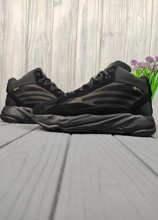 Adidas yeezy boost 700 winter black2 фото