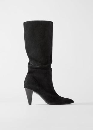 Zara сапоги демисезонные женские.