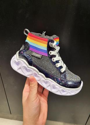 Ботинки детские на девочку skechers оригинал