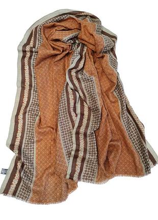 Кашемировый палантин шарф орнамент индия /8290/