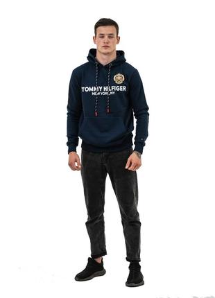 Худи мужское tommy hilfiger th-15020 dark blue xl6 фото