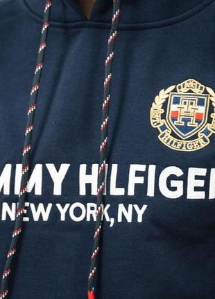 Худи мужское tommy hilfiger th-15020 dark blue xl9 фото