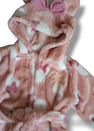 Суперовий дитячий халат мінні махровий пушистий халатик для дівчинки2 фото