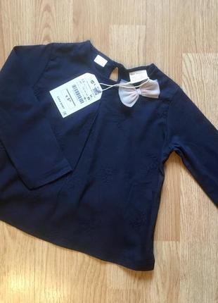 Нарядная кофта, блуза, реглан для девочки zara, размер 2-3 г, 92-98