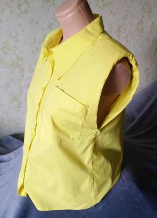 Рубашка желтая, с подплечниками, s/m
