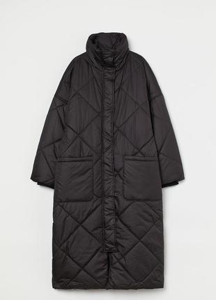 Утепленное стеганое пальто h&amp;m 💕3 фото