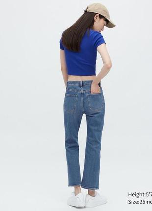 Джинси uniqlo синi kick flared jeans2 фото