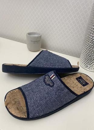 Тапочки мужские с открытыми пальцами на пробке от home story.