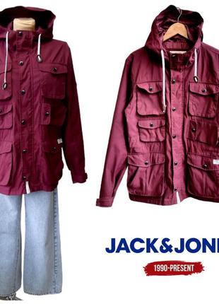 Jack&jones лёгкая куртка цвета " бургунди "