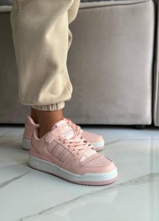 Женские кроссовки adidas forum pink     #адидас1 фото