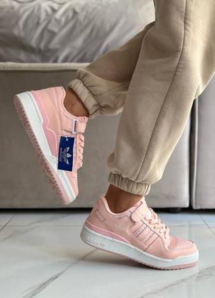 Женские кроссовки adidas forum pink     #адидас3 фото