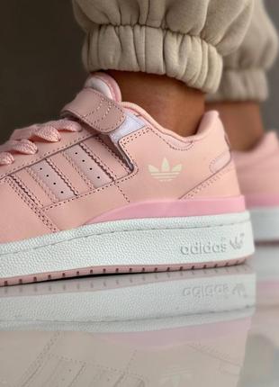 Женские кроссовки adidas forum pink     #адидас9 фото