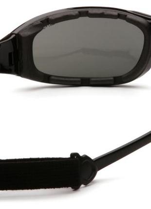Защитные очки с поляризацией pyramex pmxcel polarized (gray) anti-fog, серые5 фото