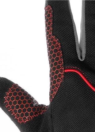 Рукавиці зі спандекса, дихаючий матеріал, антиковзаючим покриттям долоні, посилення на великому і вказівному 3